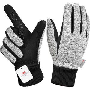 Winter Gloves for Men/Women -10°F 3M Thinsulate Warm Touch Screen Snow Ski Bike